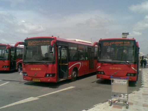 Bus bay at the Bangalore