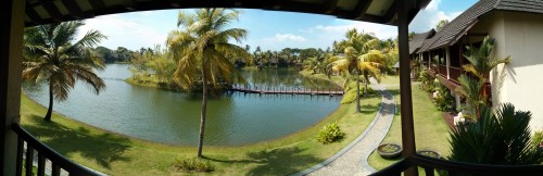 View of the lagoon from our room at Zuri